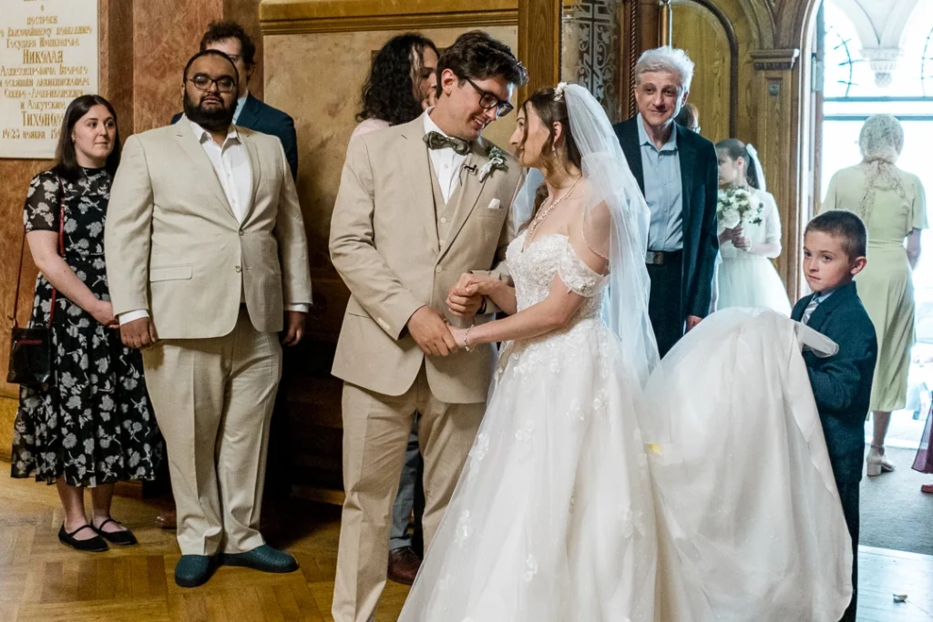 Brighten room close-up  Wedding Photography at St. Nicholas Russian Orthodox Cathedral