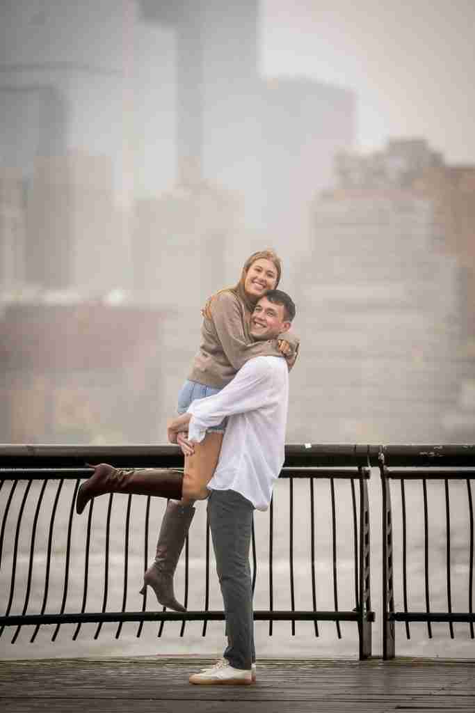 A beautiful proposal at Pier 13 in Hoboken, Photography by Alex Kaplan 