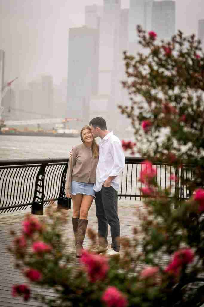 A beautiful proposal at Pier 13 in Hoboken, Photography by Alex Kaplan 