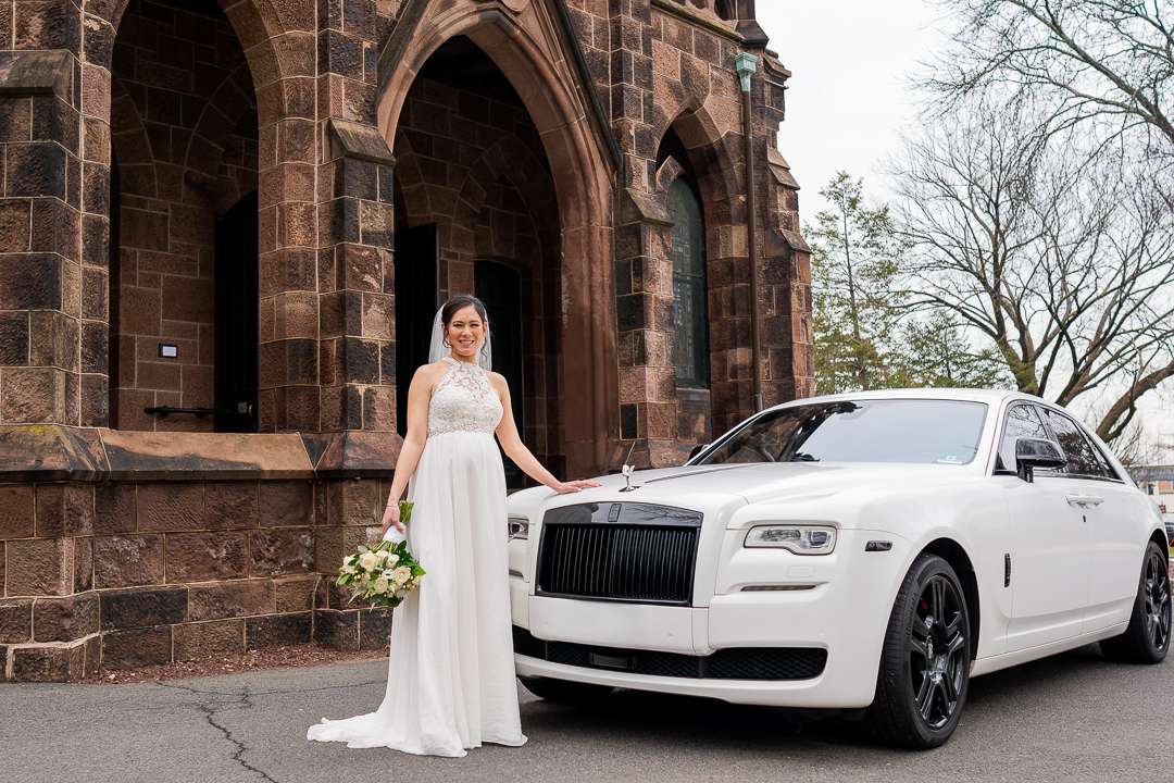 Bride-Church-Kirkpatrick-Church-Entrance-Rolls-Royce