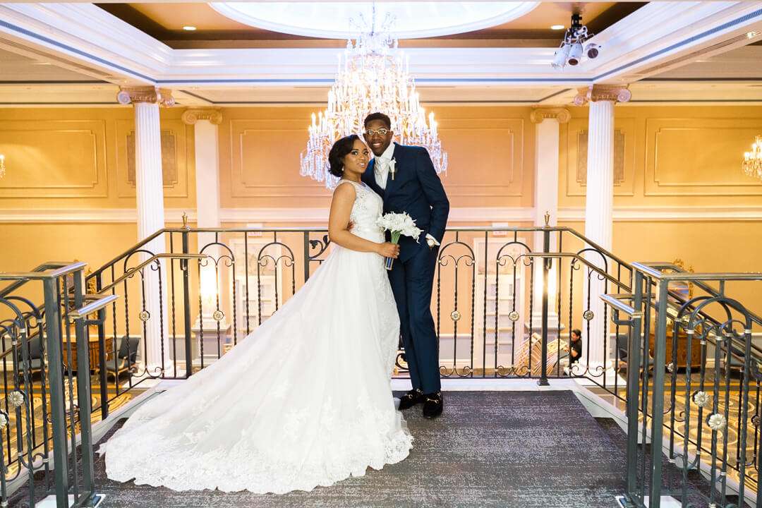 Wedding couple at the Palace at Somerset Park