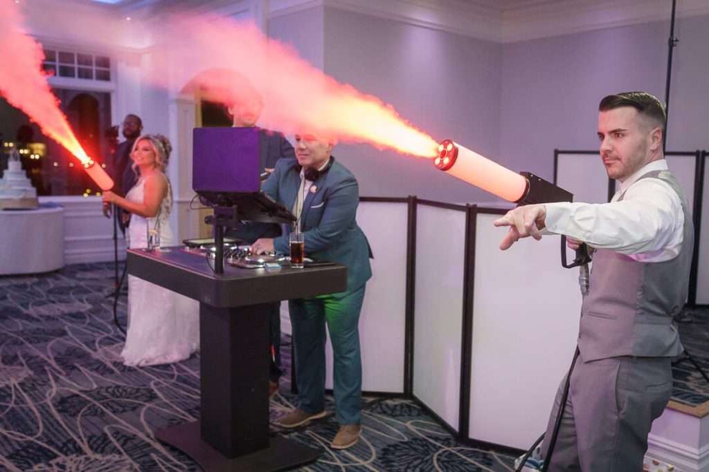 63-Groom-Bride-DJ-Co2-Cannon-Reception-Crystal-Point-Yacht-Club
