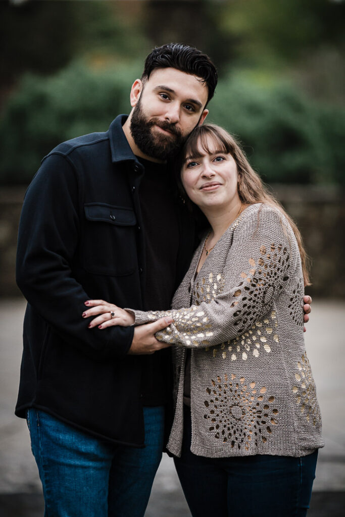 Intimate engagement portrait at Deep Cut Gardens - NJ engagement photographer Alex Kaplan Photography