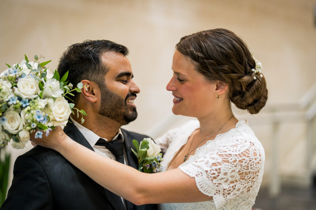  Intimate couple embrace inside Bergen County courthouse captured by Alex Kaplan Photography