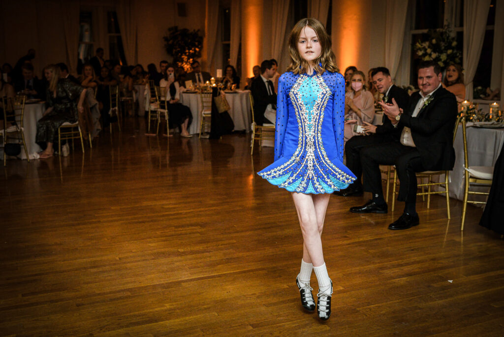 Irish step dance performance at Midtown Loft & Terrace reception NYC