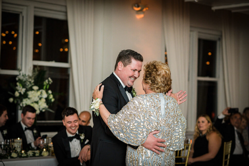 Mother son dance at Midtown Loft & Terrace winter wedding NYC