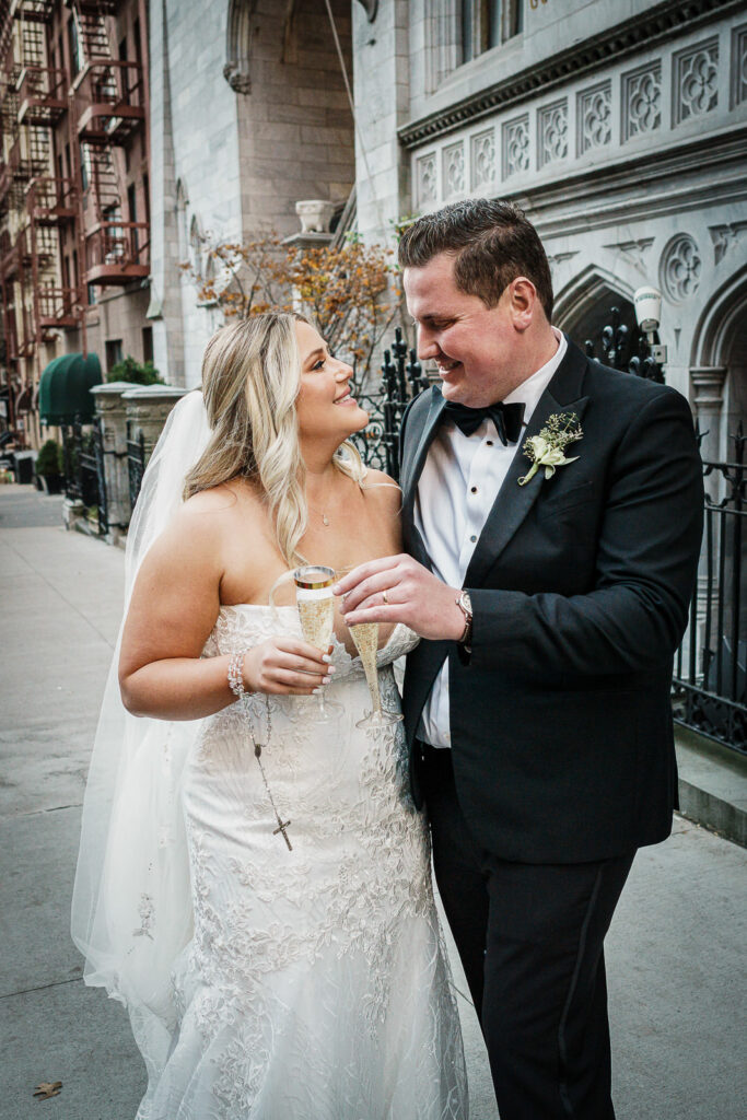 Couple with vintage trolley at Midtown Loft & Terrace by Alex Kaplan