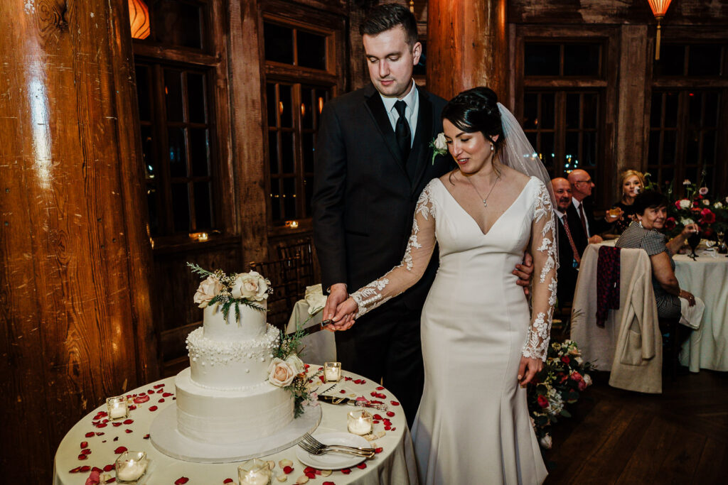 Traditional Polish wedding toast with bread and salt by Alex Kaplan Photography
