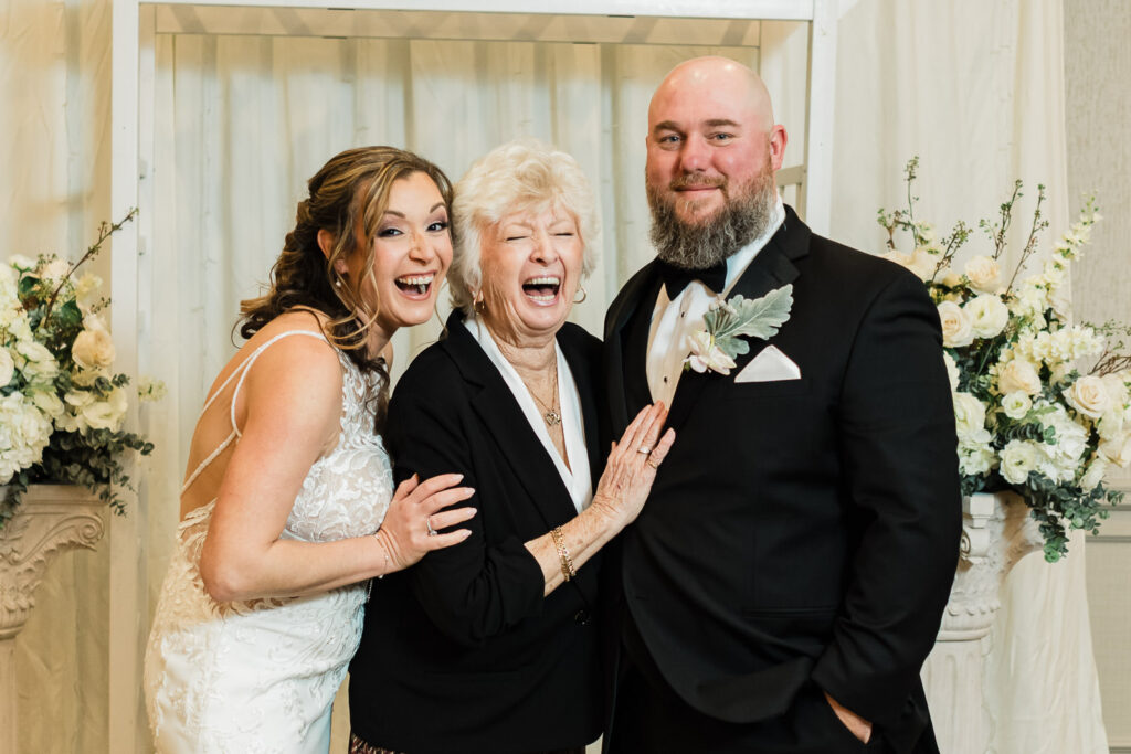 Three generation family portrait with grandmother Windsor Ballroom East Windsor