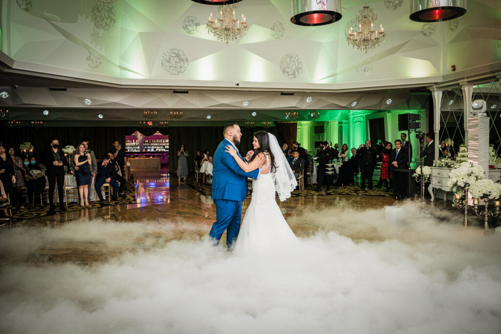 First dance with smoke effect at Westmount Country Club Grand Ballroom