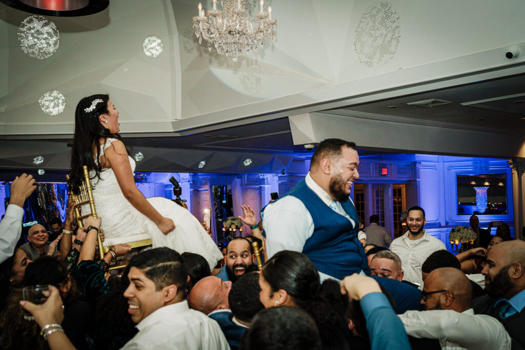 Hora chair dance at Westmount Country Club Grand Ballroom