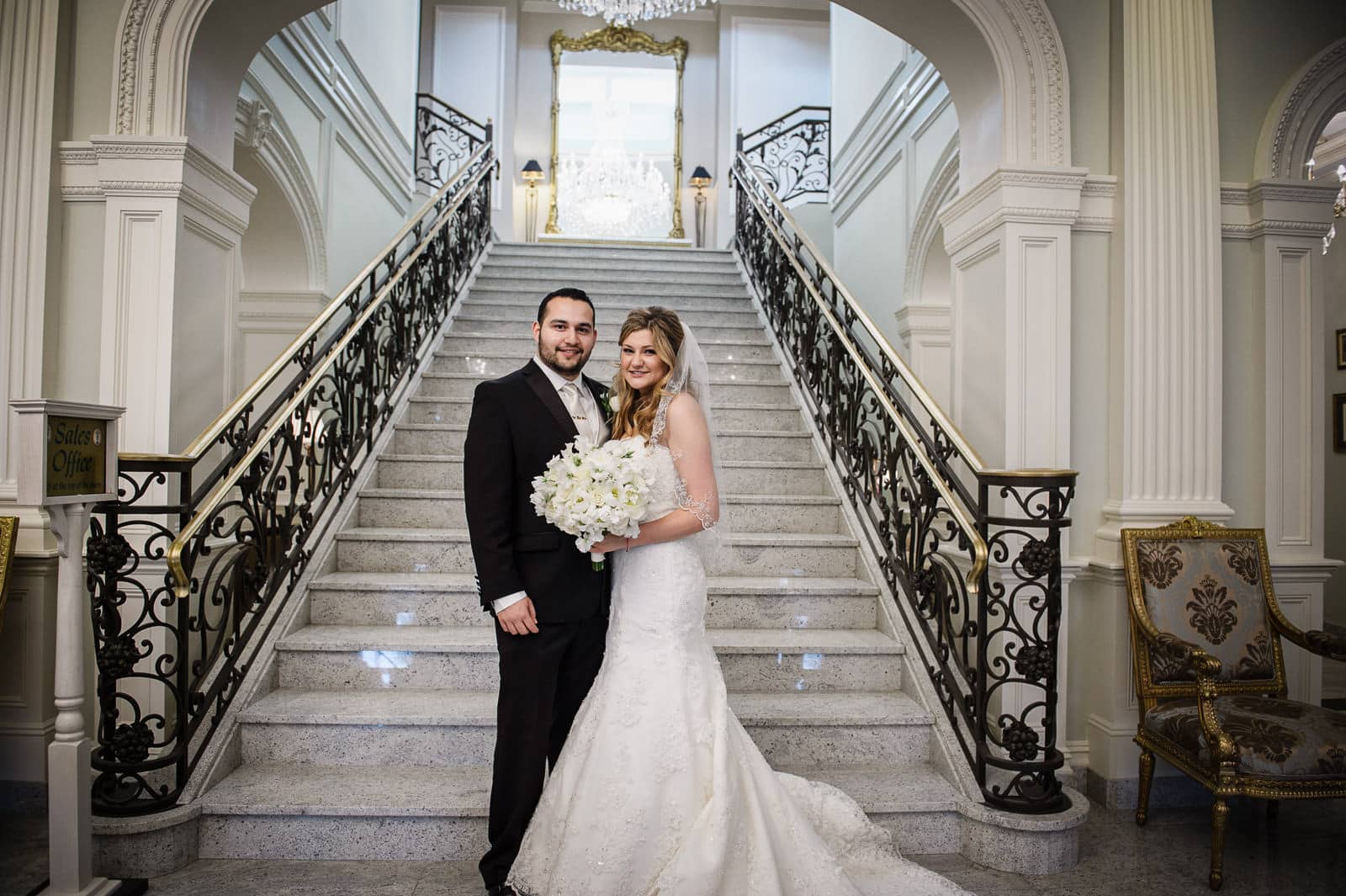Wedding guests celebrating on dance floor captured by New Jersey wedding photographer