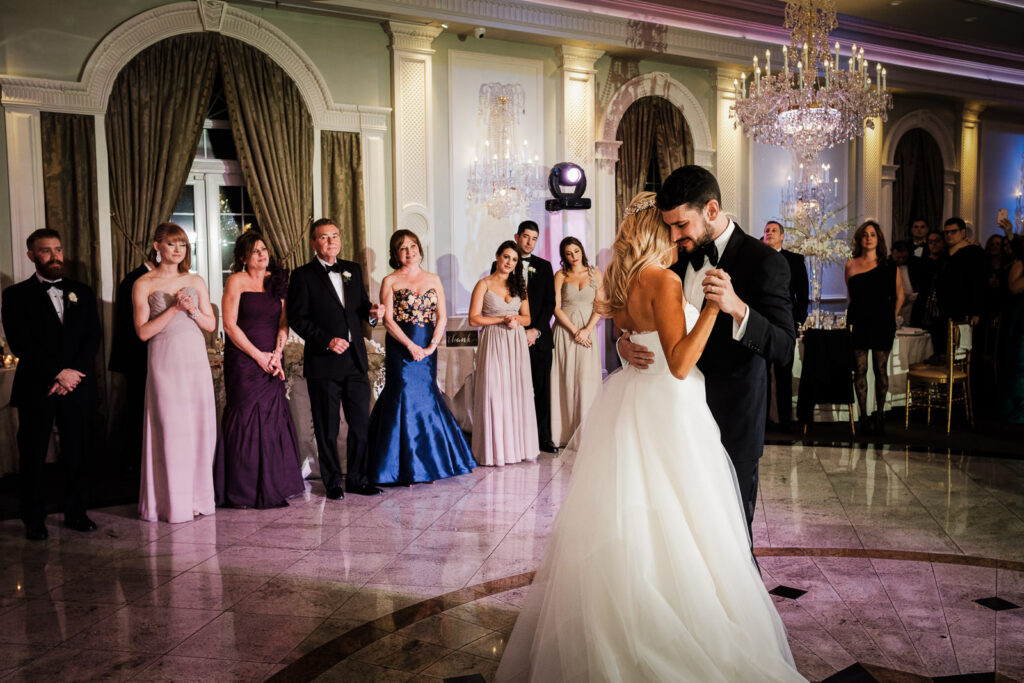 First dance Rockleigh Country Club ballroom wedding reception