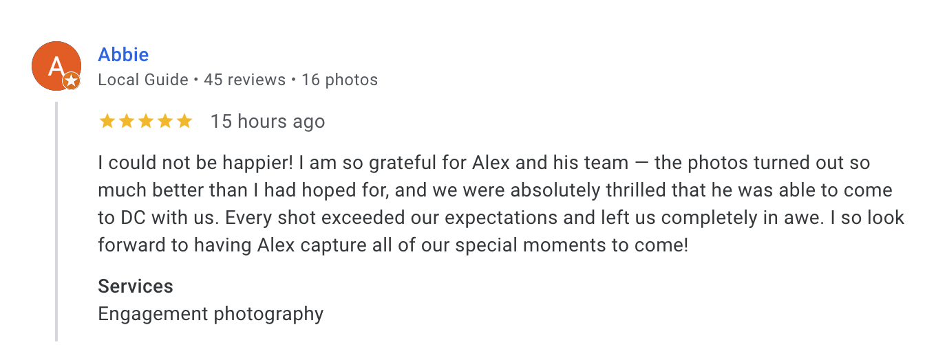 Abbie Review for Alex Kaplan