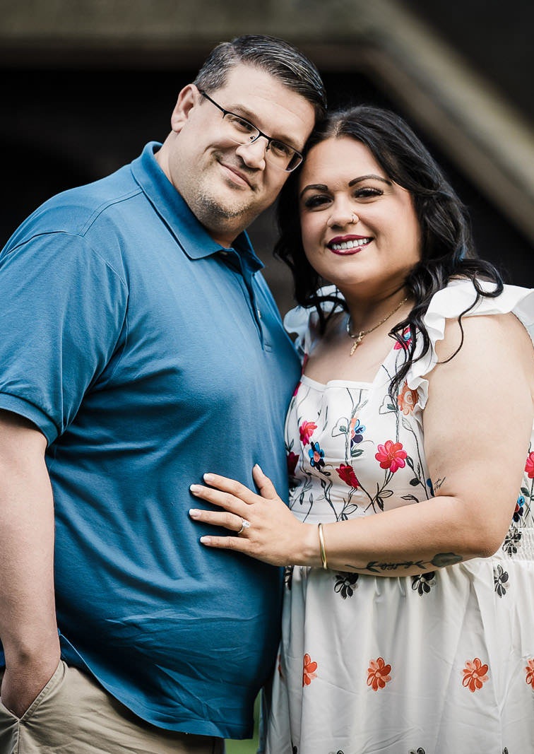 Victoria and Timothy during their Skylands Manor engagement session in Ringwood New Jersey