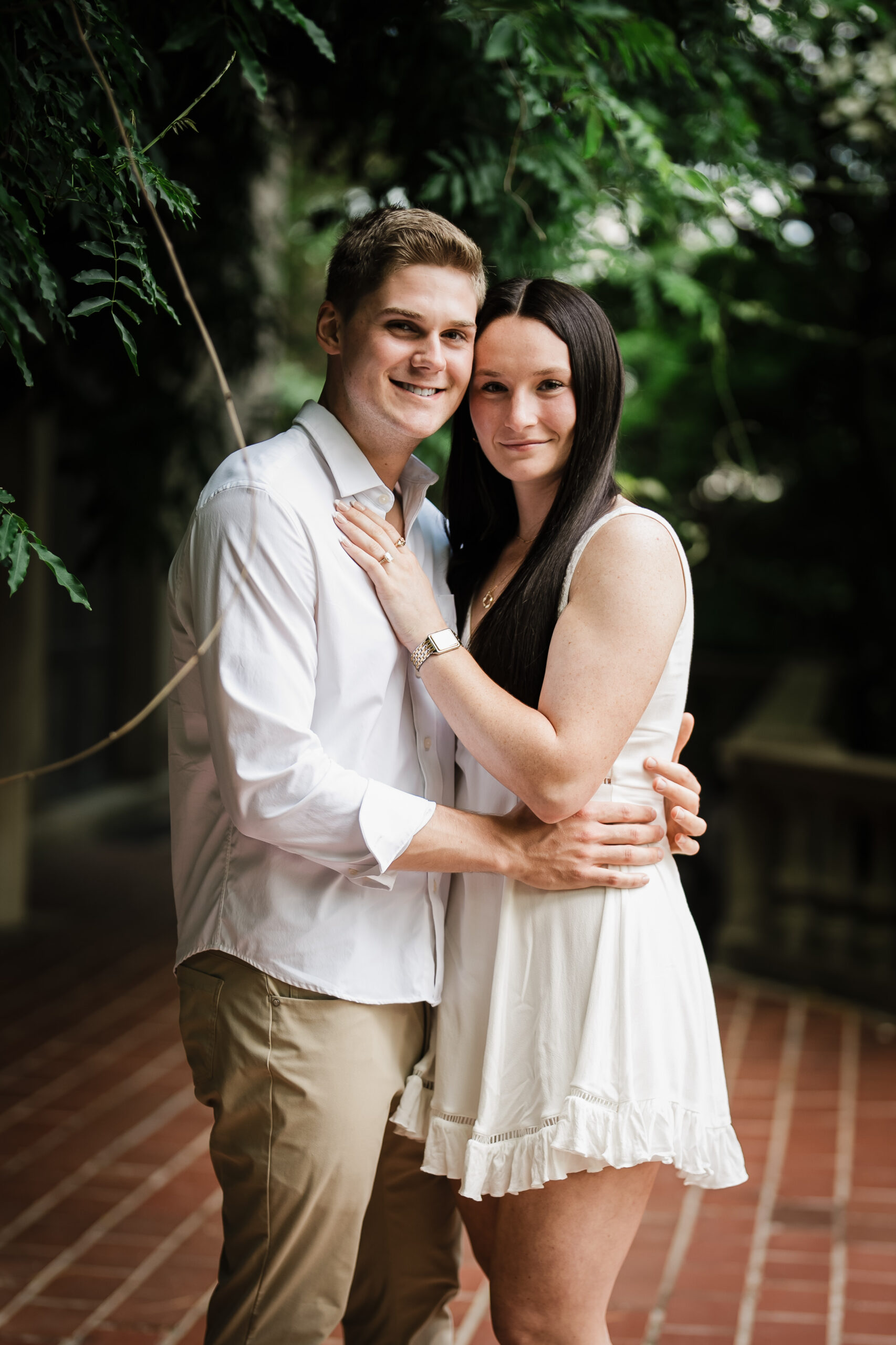 Engagement session portrait